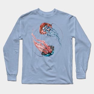 Jellyfish Yin-Yang Long Sleeve T-Shirt